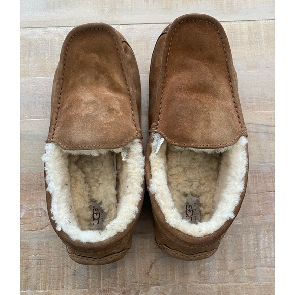 UGG MEN loafers leather genuine sheepskin slip ons - Picture 4 of 12